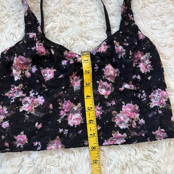 Free People Black and Pink Floral Bandeau - Picture 10 of 10